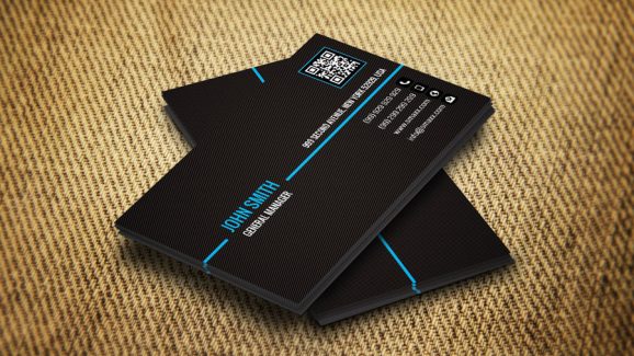 کارت ویزیت لایه باز شرکتی مشکی