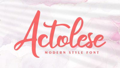 فونت انگلیسی Actolese