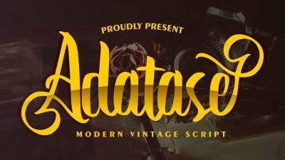 فونت انگلیسی Adatase فونت انگلیسی Adatase