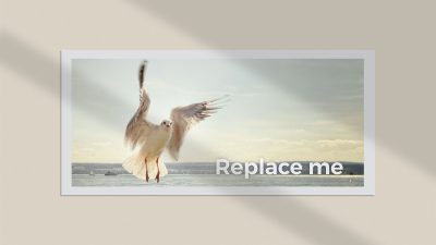 موکاپ قاب عکس روی دیوار | رایگان