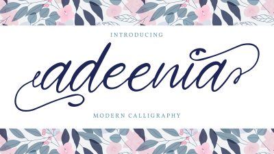 فونت انگلیسی adeenia فونت انگلیسی adeenia