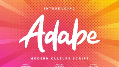فونت انگلیسی Adabe فونت انگلیسی Adabe