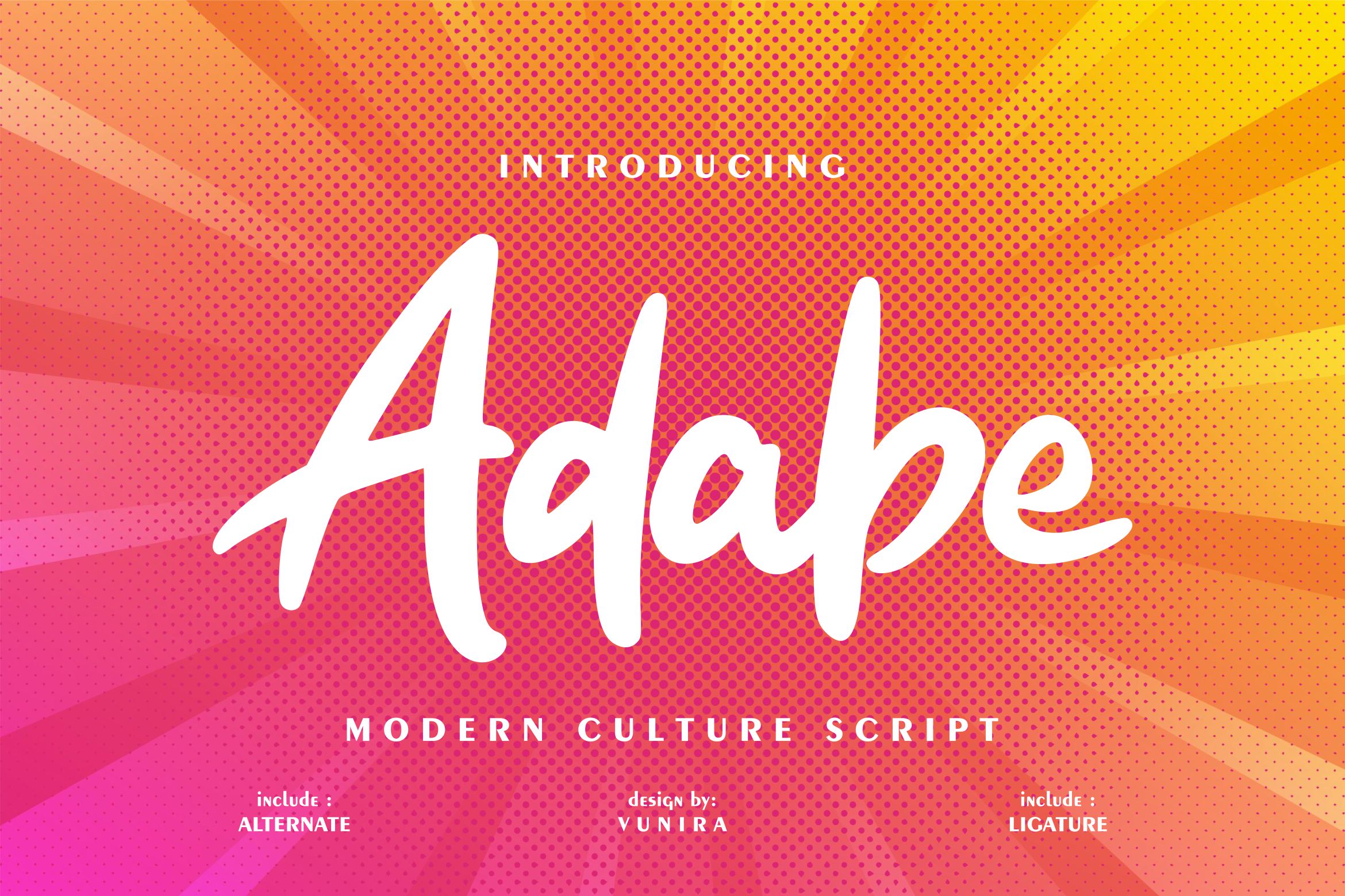 فونت انگلیسی Adabe