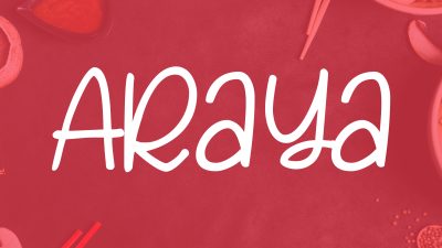 فونت انگلیسی Araya برای طراحی لوگو فونت انگلیسی Araya برای طراحی لوگو