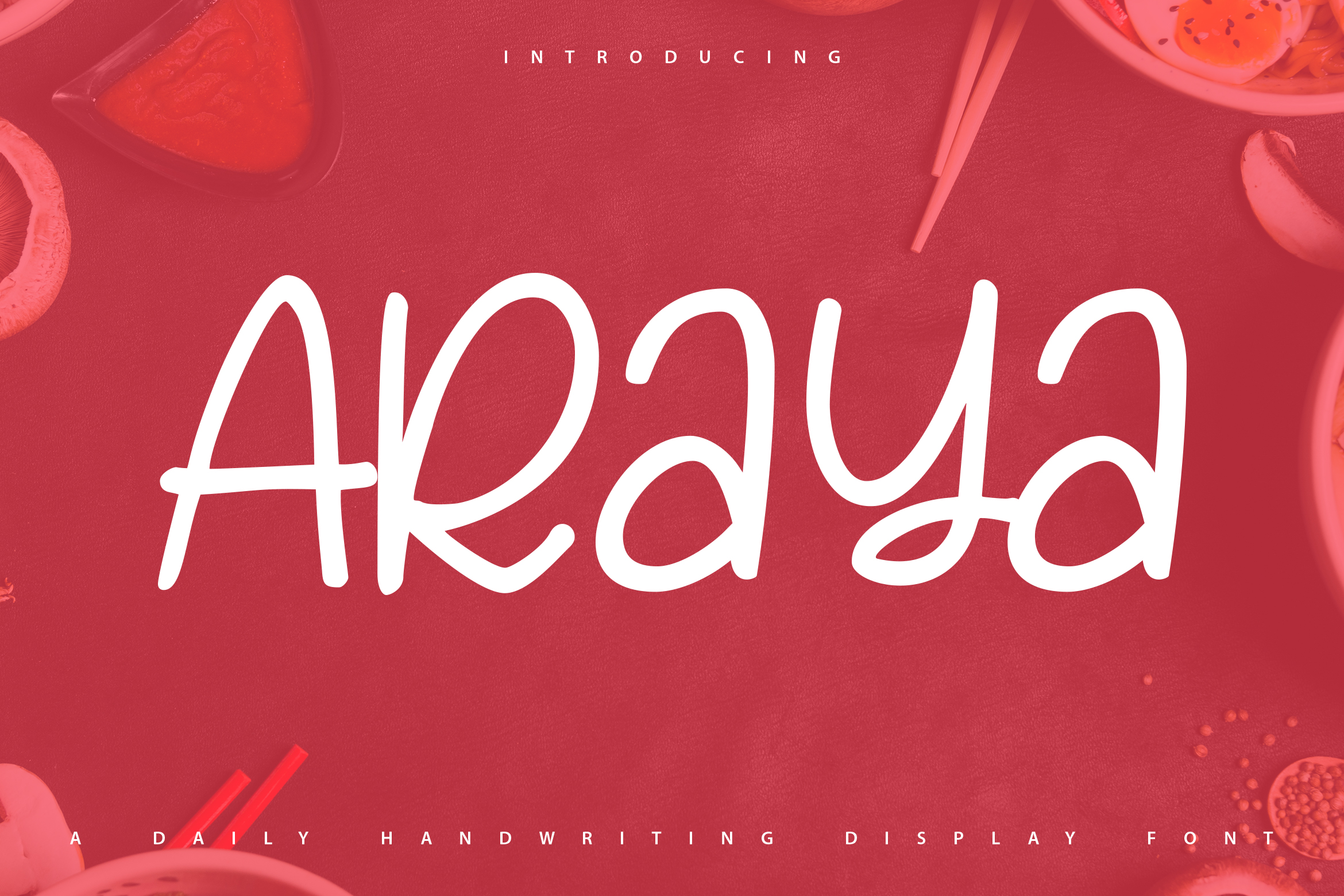 فونت انگلیسی Araya برای طراحی لوگو