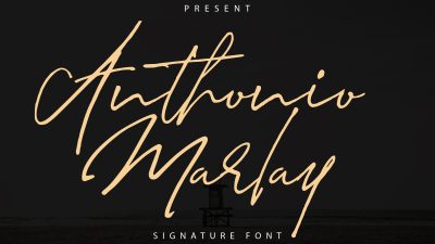 فونت انگلیسی Anthonio Marlay
