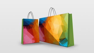 موکاپ ساک خرید مقوایی رنگی موکاپ ساک خرید مقوایی رنگی