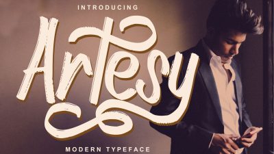 فونت انگلیسی Artesy