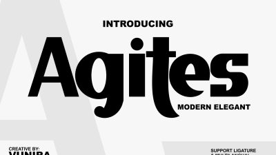 فونت انگلیسی Agites فونت انگلیسی Agites