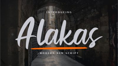 فونت انگلیسی Alakas