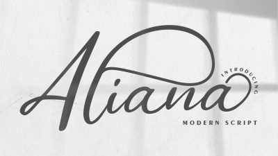 فونت انگلیسی Aliana