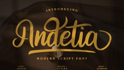 فونت انگلیسی Andetia فونت انگلیسی Andetia