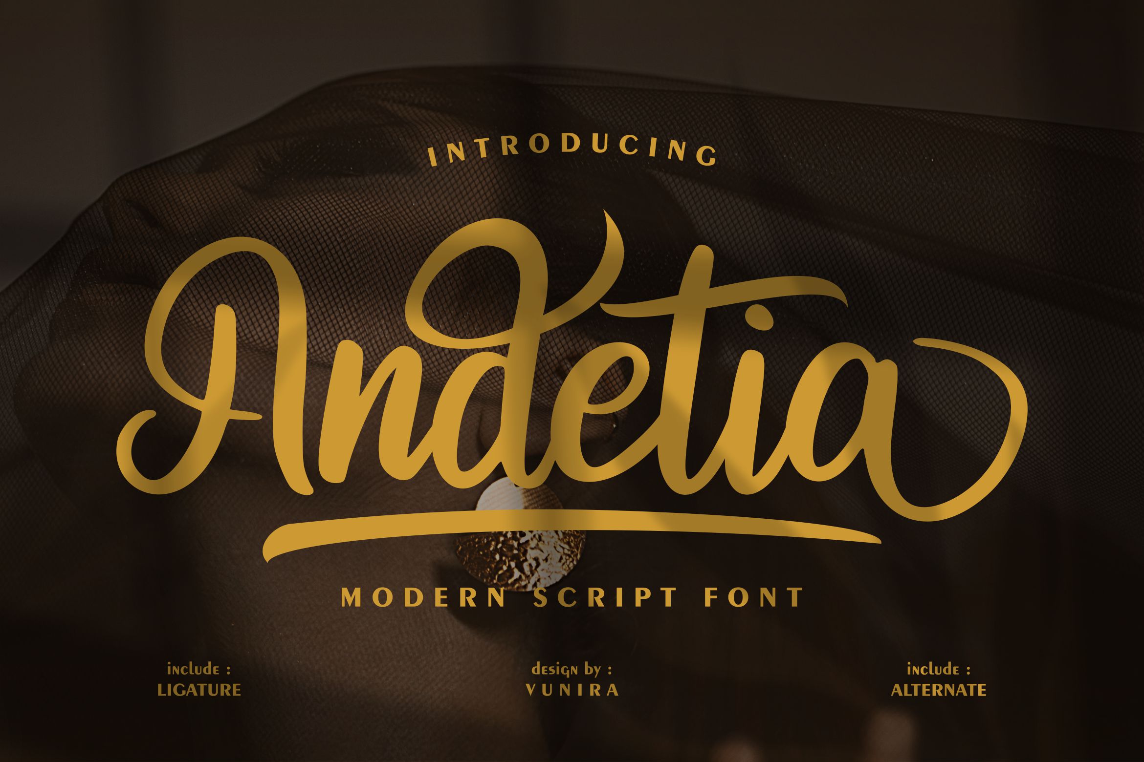 فونت انگلیسی Andetia