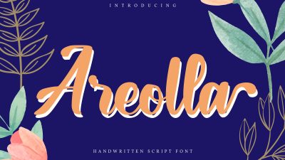 فونت انگلیسی Areolla فونت انگلیسی Areolla