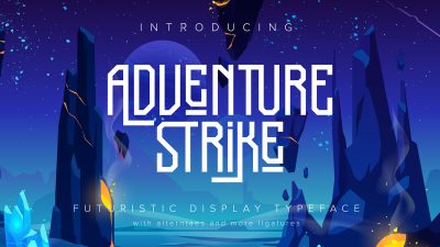 فونت انگلیسی Adventure Strike فونت انگلیسی Adventure Strike