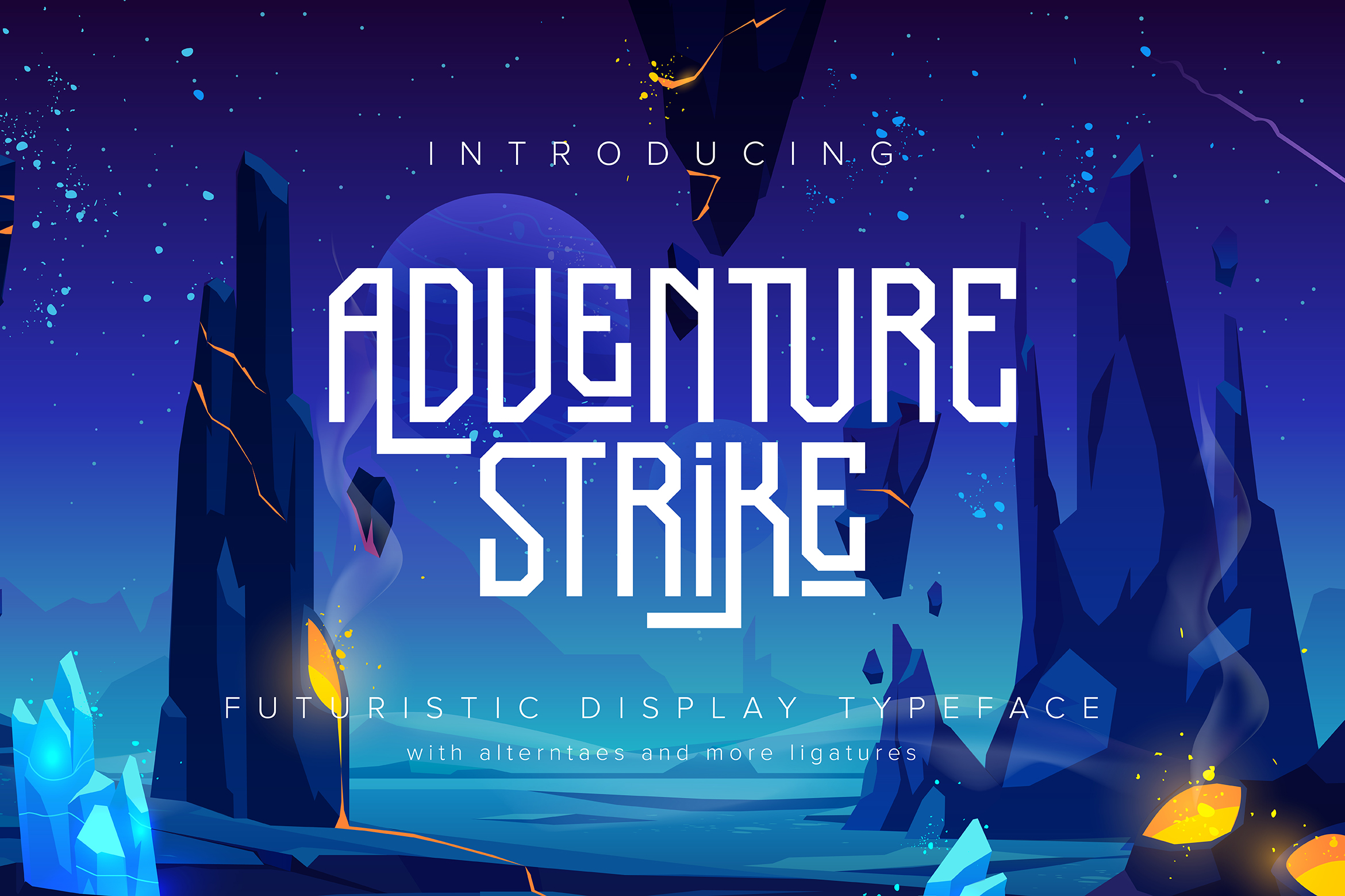 فونت انگلیسی Adventure Strike