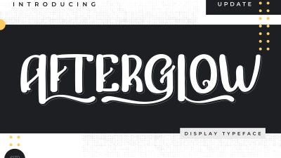 فونت انگلیسی Afterglow فونت انگلیسی Afterglow