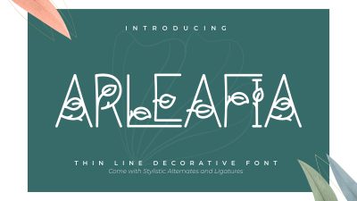 فونت انگلیسی arleafia