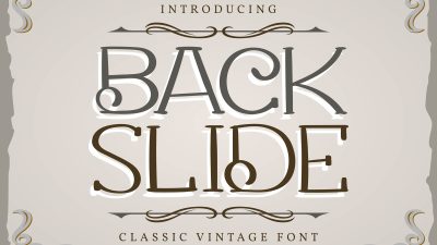 فونت انگلیسی BACK SLIDE فونت انگلیسی BACK SLIDE
