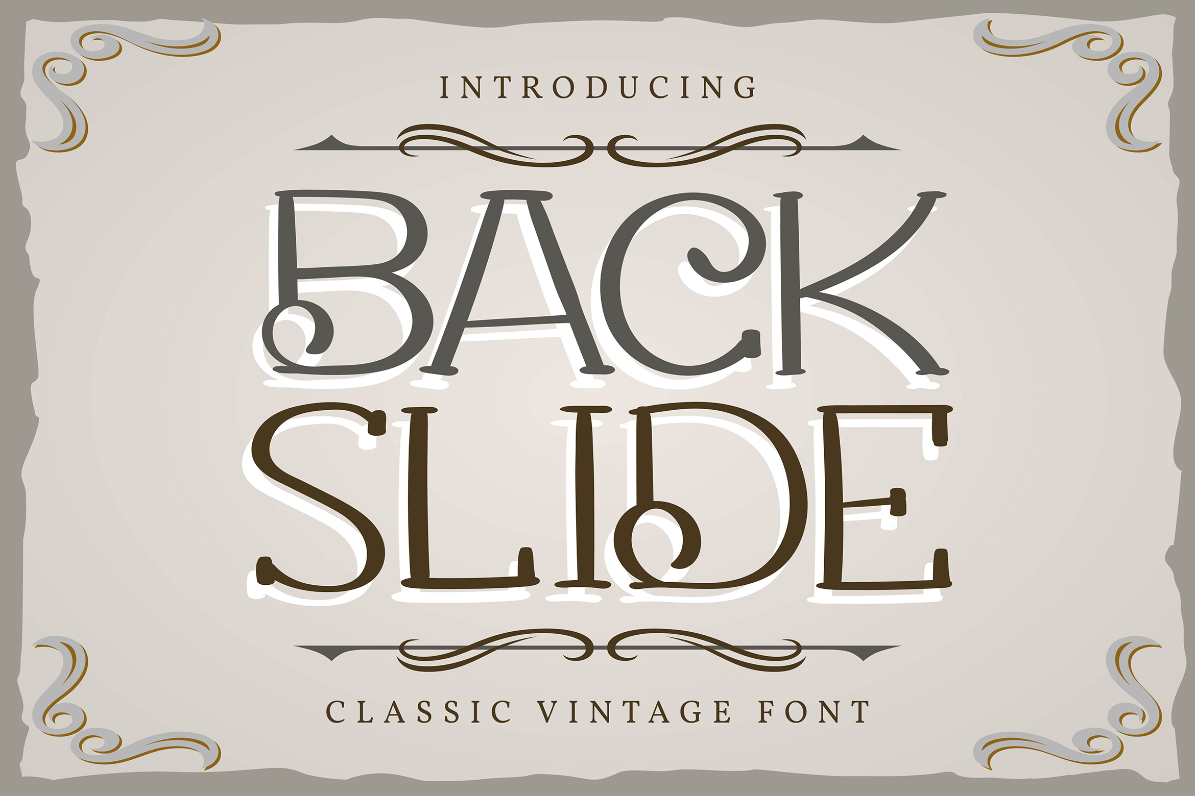 فونت انگلیسی BACK SLIDE