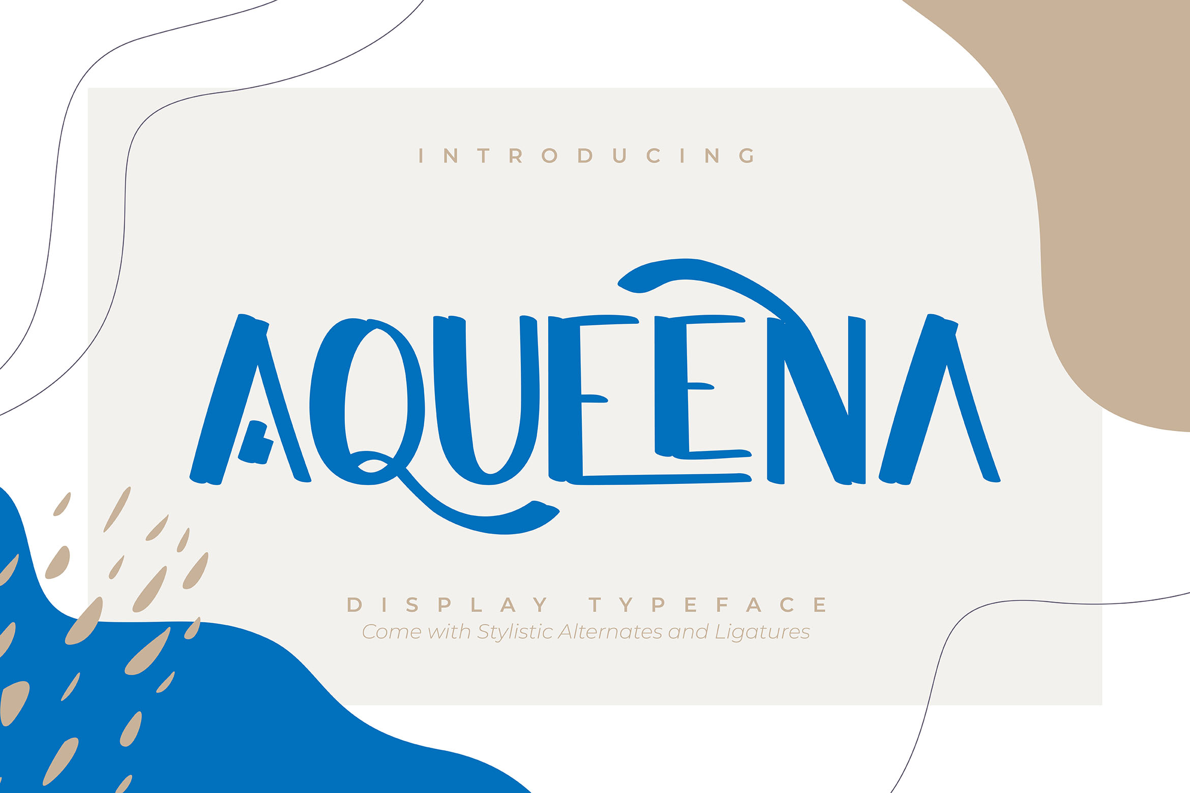 فونت انگلیسی Aqueena