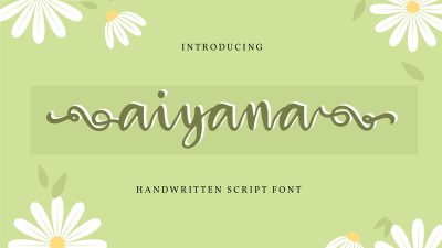 فونت انگلیسی aiyana فونت انگلیسی aiyana