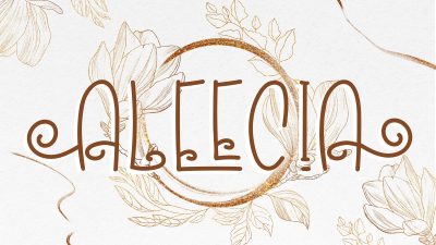 فونت انگلیسی ALEECIA