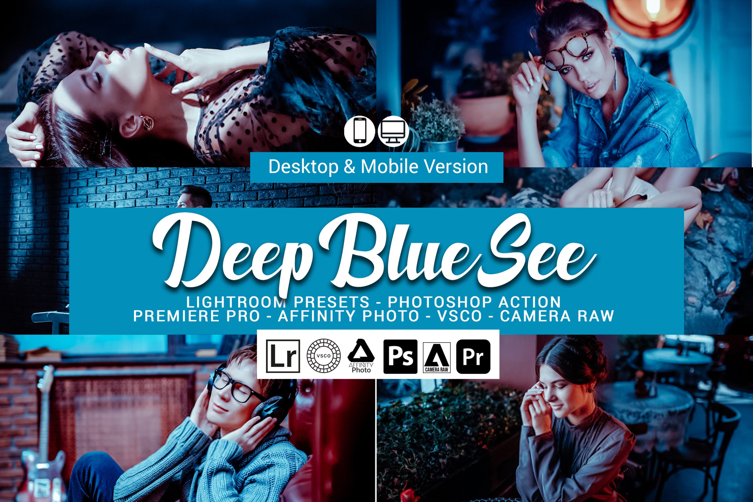 20 پریست لایت روم دریاهای عمیق آبی Deep Blue Sea