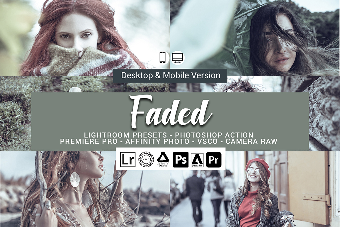 20 پریست لایت روم با تم سینمایی Faded Presets