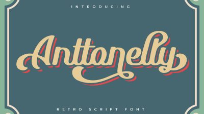 فونت انگلیسی Anttonelly فونت انگلیسی Anttonelly