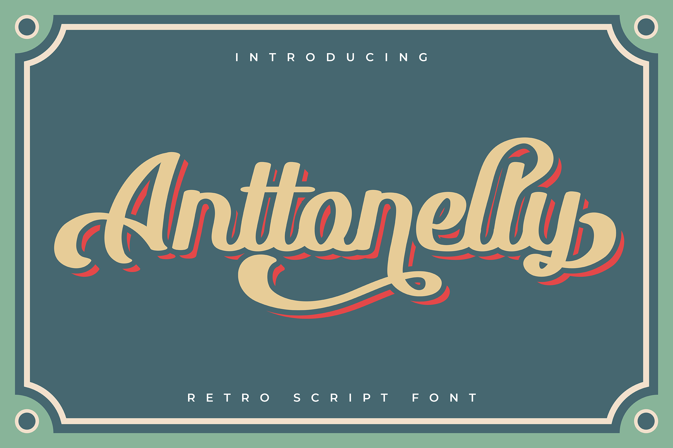 فونت انگلیسی Anttonelly