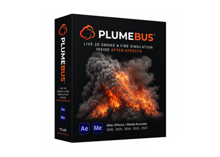 پلاگین شبیه‌سازی آتش و دود Plumebus v0.5.1 برای افترافکت