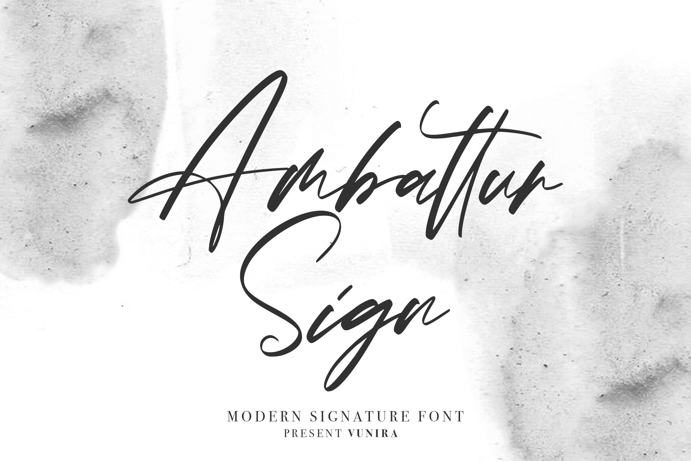فونت انگلیسی Ambattur Sign