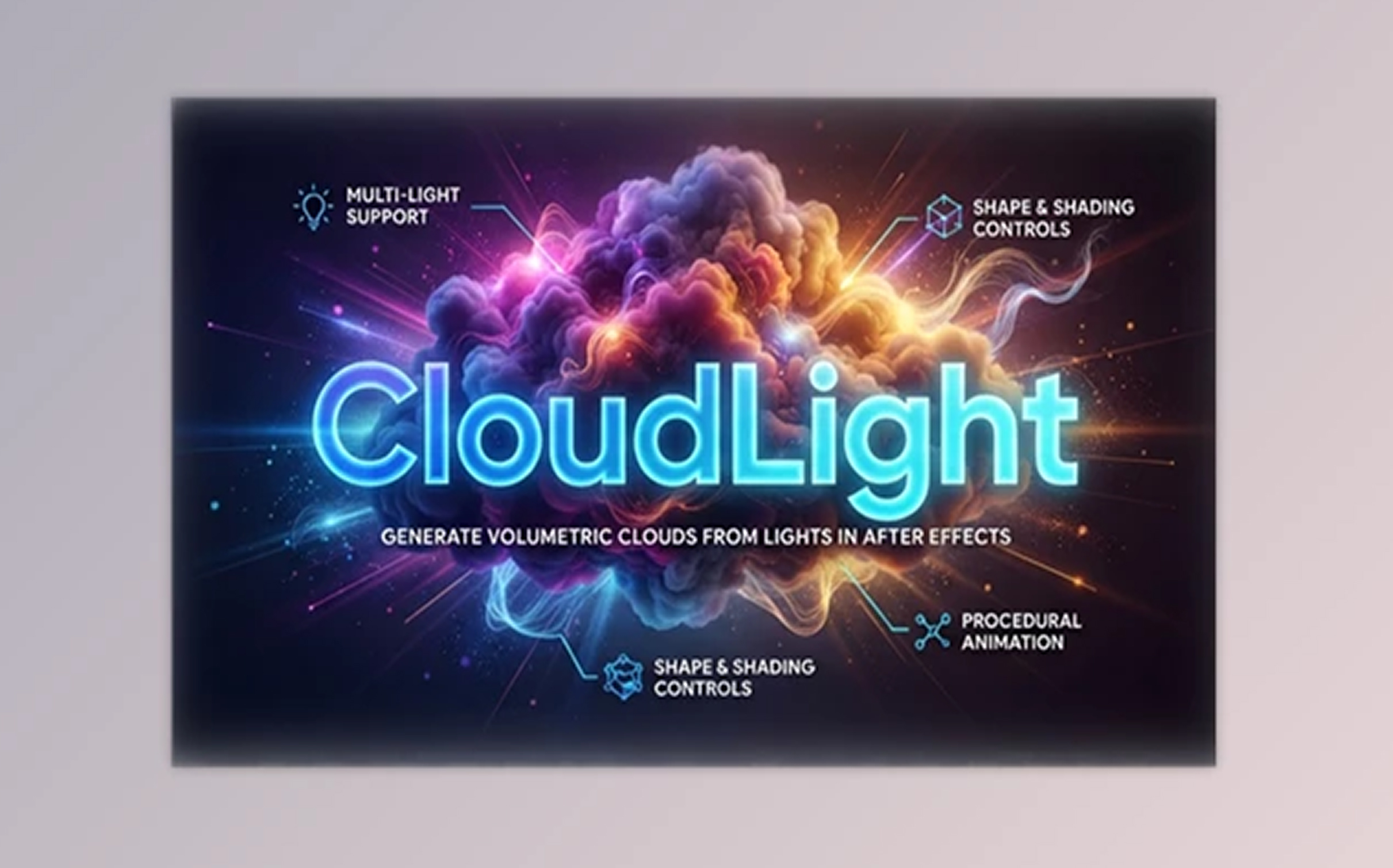 پلاگین ساخت ابر CloudLight v1.1 برای افترافکت