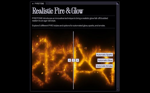 اکشن فتوشاپ آتشین و درخشان PYROTONE