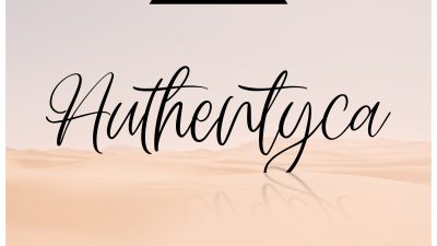 فونت انگلیسی Authentyca