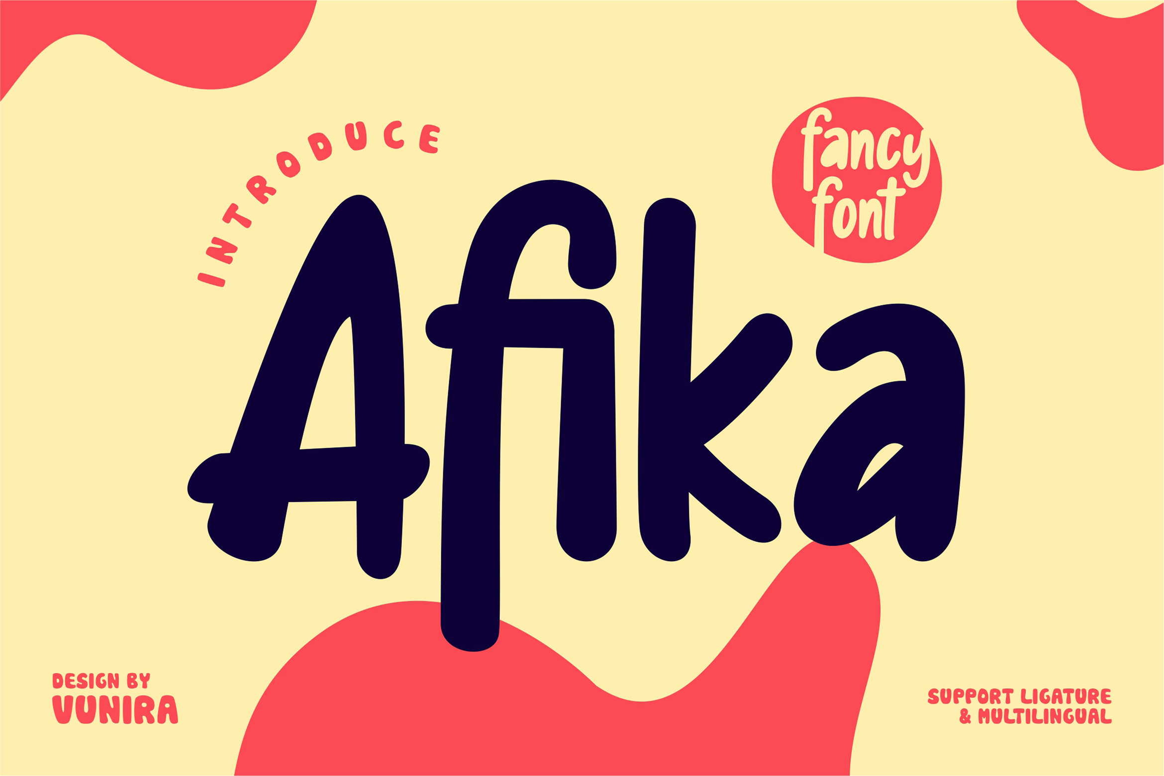 فونت انگلیسی afika