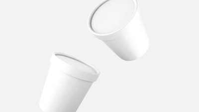 موکاپ لایه باز لیوان پلاستیکی موکاپ لایه باز لیوان پلاستیکی