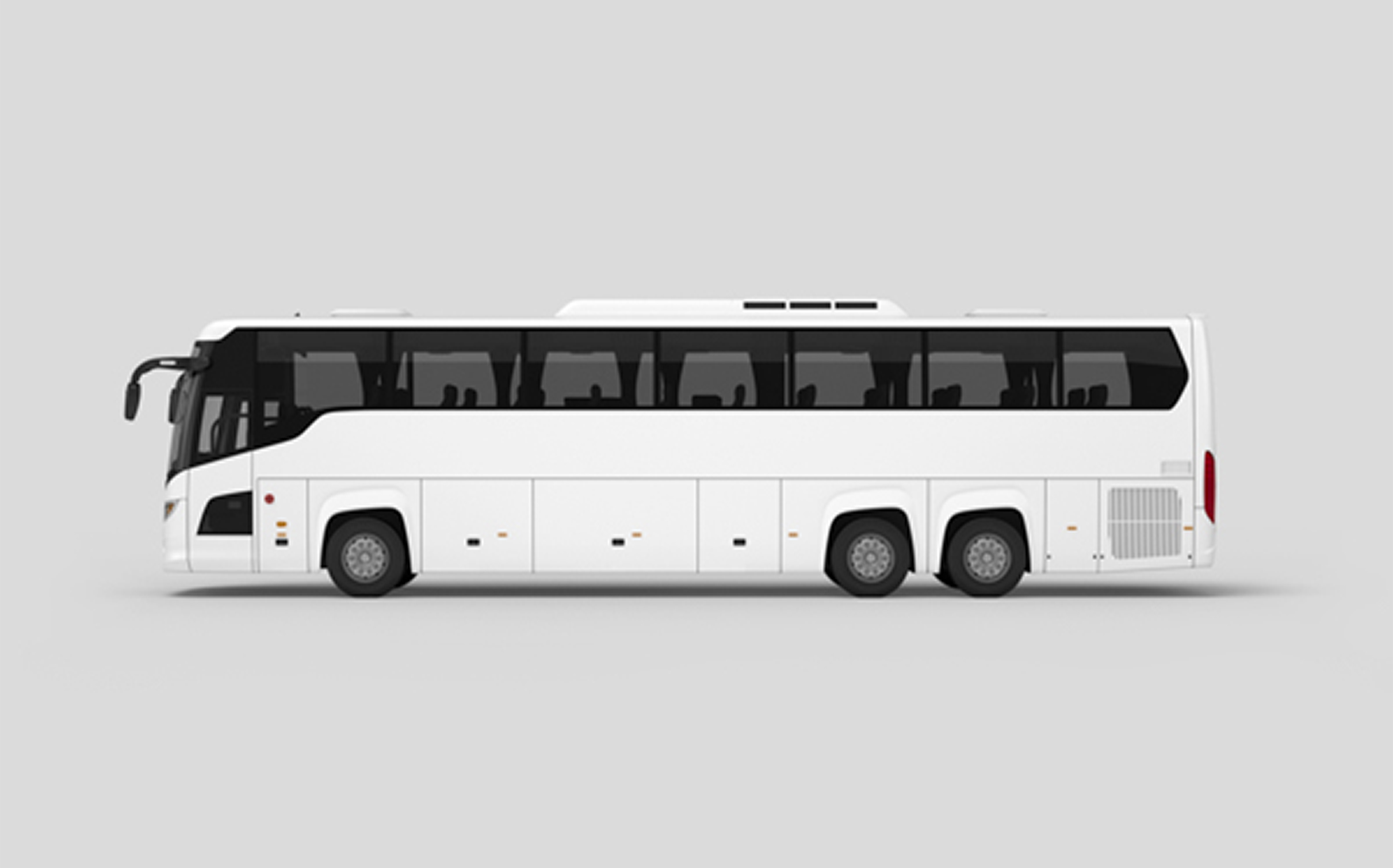 موکاپ اتوبوس سفید