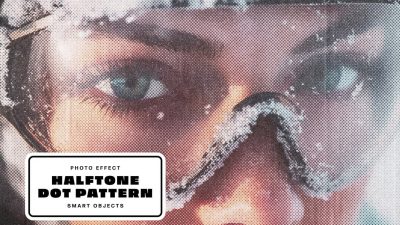 افکت تصویر الگوی نقطهای هافتون (Halftone) برای فتوشاپ افکت تصویر الگوی نقطهای هافتون (Halftone) برای فتوشاپ