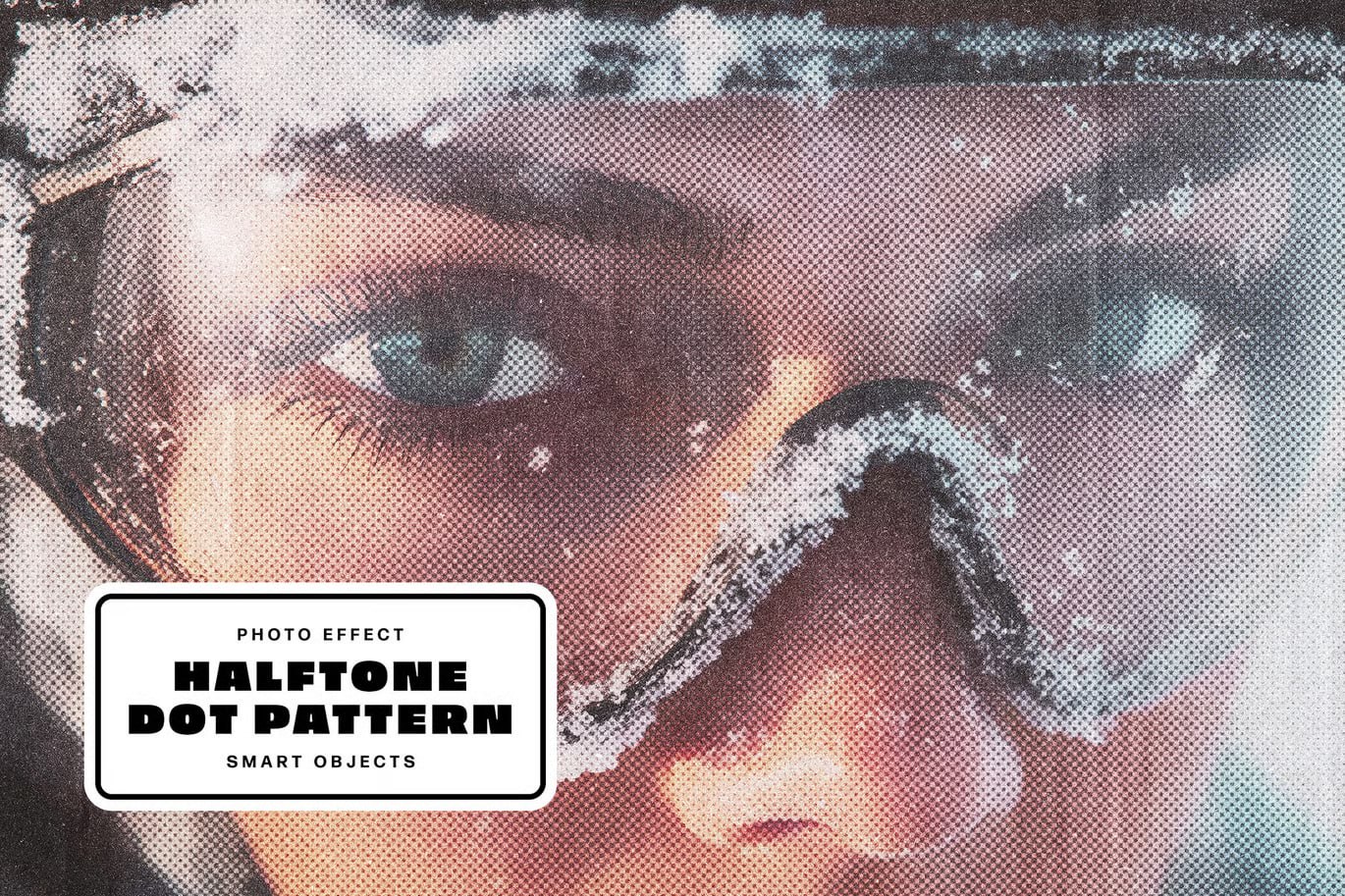 افکت تصویر الگوی نقطه‌ای هاف‌تون (Halftone) برای فتوشاپ
