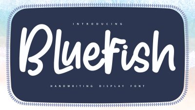 فونت انگلیسی Blue fish برای طراحی فونت انگلیسی Blue fish برای طراحی
