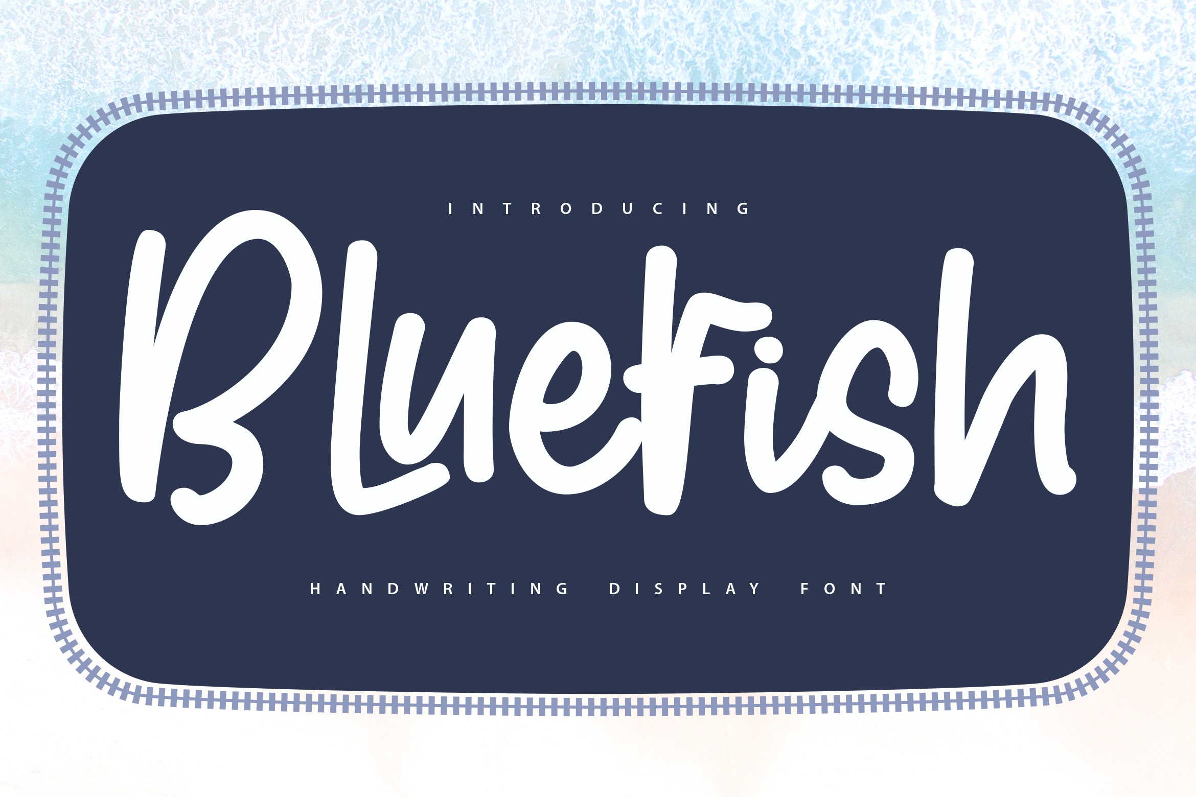 فونت انگلیسی Blue fish برای طراحی