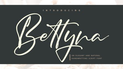 فونت انگلیسی Bettyna فونت انگلیسی Bettyna