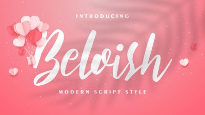 فونت انگلیسی Beloish