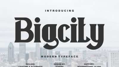 فونت انگلیسی Bigcity فونت انگلیسی Bigcity
