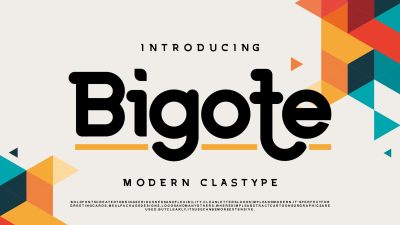 فونت انگلیسی Bigote