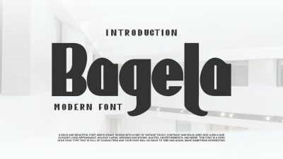 فونت انگلیسی Bagela فونت انگلیسی Bagela