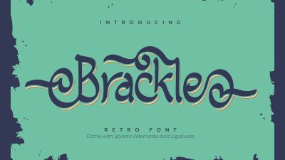 فونت انگلیسی Brackle فونت انگلیسی Brackle