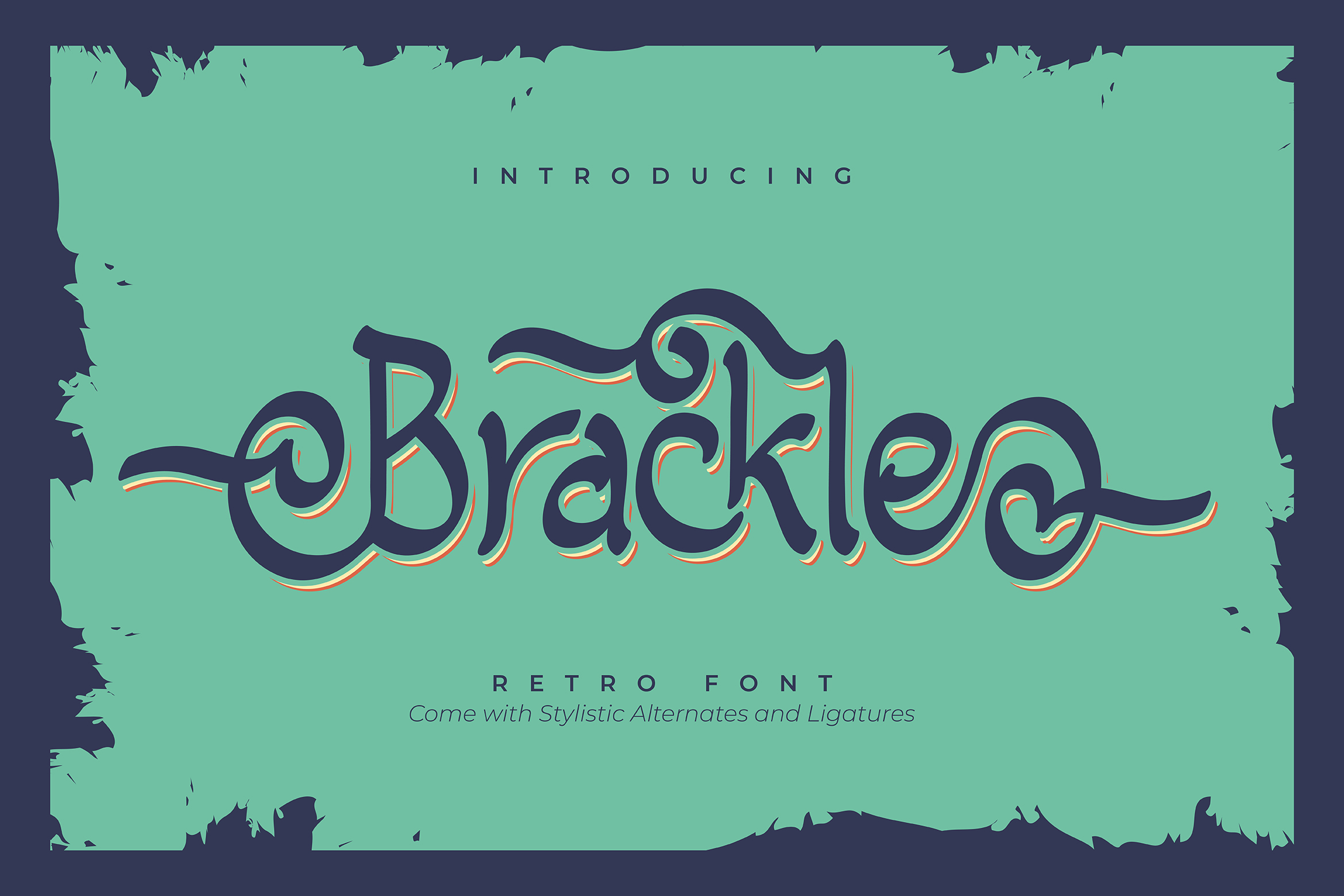 فونت انگلیسی Brackle